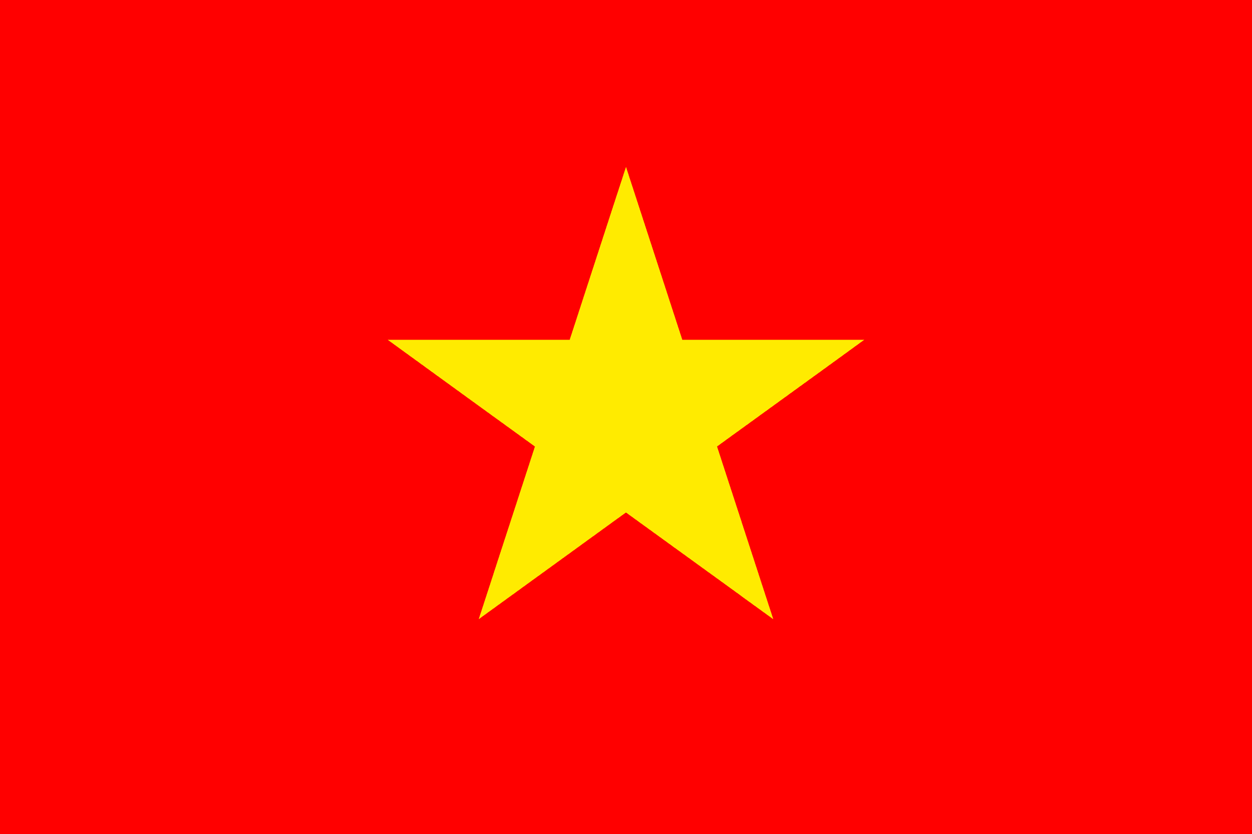 The national flag of Vietnam