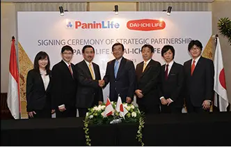 Photo of the acquisition of PT Panin Life (now PT Panin Dai-ichi Life) as an affiliated company