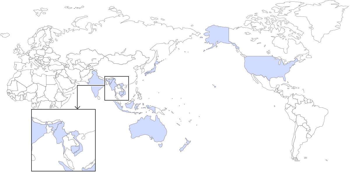 Group distribution map