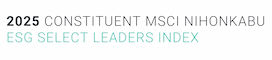 Logo of MSCI NIHONKABU ESG select leaders index