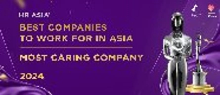 Best Companies to work for in Asia 2024 & Most Caring Company Award 2024​のロゴ画像